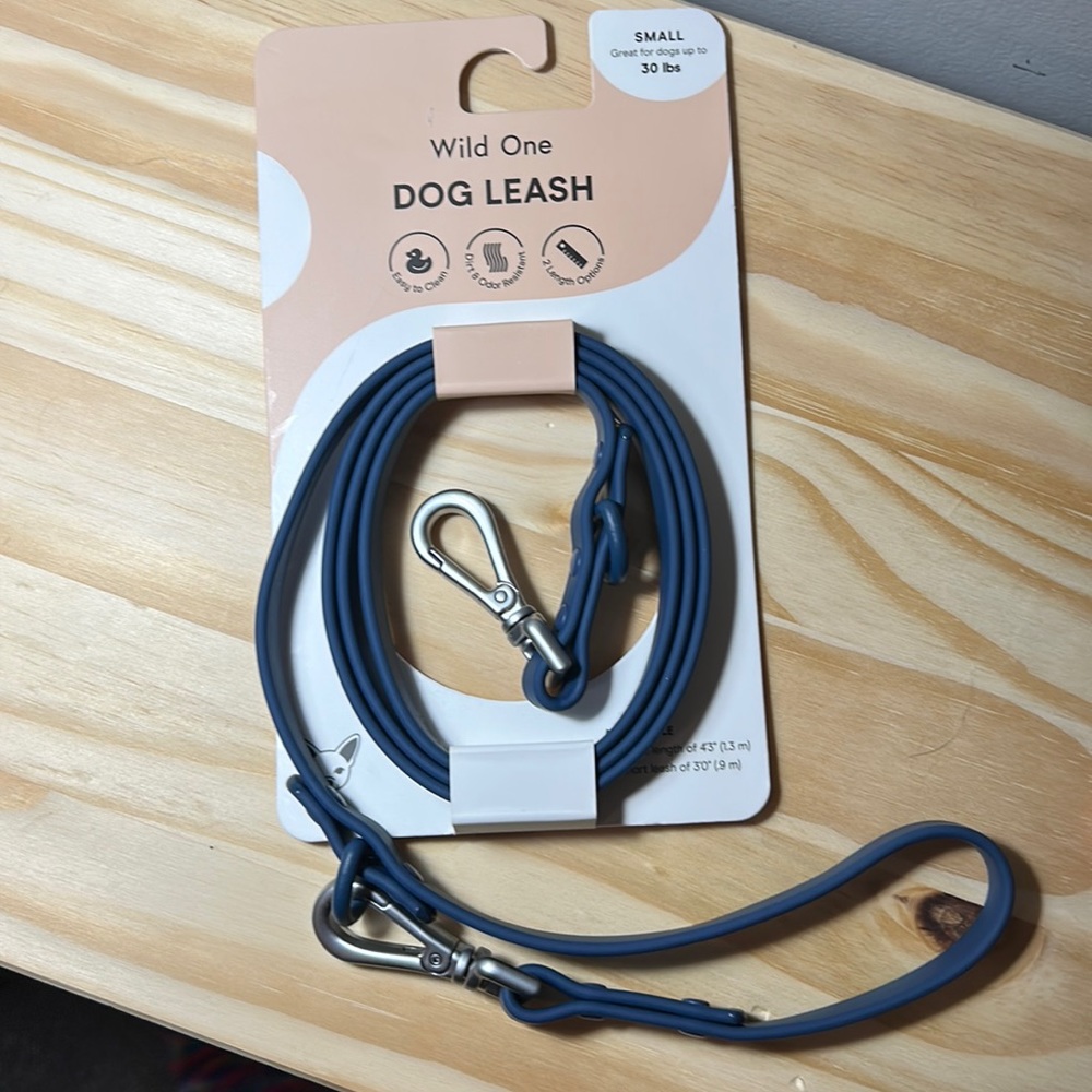 WILD ONE Dog Leash Small Blue